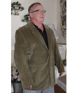 MEETING STREET Men&#39;s Green Sport Coat Blazer 2 Button Corduroy Jacket Sz... - $49.99