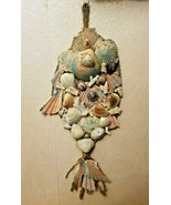 Original One of a Kind Handmade Shells and Corals Wall Hanging &quot;Fish&quot;  1... - $54.17 CAD