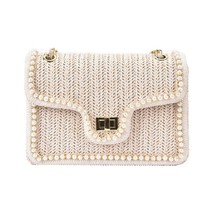 Women&#39;s Bag Chain Straw Summer 2022 New Fashion  Hand-Woven Straw Shoulder Bags  - £26.03 GBP