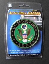 US ARMY ENAMEL METAL CAR GRILL MEDALLION EMBLEM 3 INCHES - $15.95