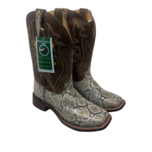 Smoky Mountain Men&#39;s Diamondback Cowboy Western Boot 4114 Brown/White Si... - £96.88 GBP