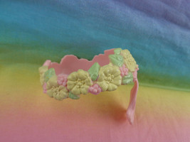 Fisher Price Snap N&#39; Style Doll Replacement Floral Head Band - as is - £1.99 GBP