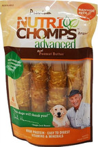 Nutri Chomps Advanced Twists Dog Treat Peanut Butter Flavor 24 count (6 x 4 ct)  - £42.35 GBP