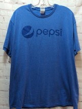 Delta pro weight L Large Pepsi blue heathered t-shirt men women unisex - £11.64 GBP