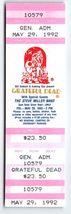 Grateful Dead Vintage UNUSED Concert Ticket Steve Miller Band Jerry Garc... - $25.10
