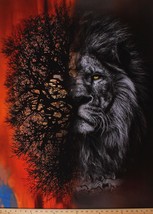 32&quot; X 42&quot; Panel Lion Call of the Wild Animals Digital Cotton Fabric D374.25 - £11.30 GBP