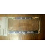 Phi Beta Sigma Fraternity License Plate Frame Silver Frame Car/Truck 1914 - £18.92 GBP