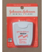 Johnson &amp; Johnson Reach Unwaxed Dental Floss 55 Yd Vintage New Sealed - $29.99