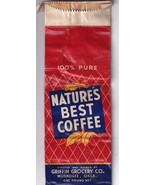Vintage Advertising Griffin Nature&#39;s Best Coffee Bag 1 lb Paper Sack Unused - $382.00 MXN