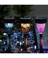 Kocaso-6-Piece Mosaic Solar Lights Vas/glass mosaic 6-Piece Mosaic Solar... - $51.93 CAD
