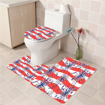 3Pcs/set Shes a Firecracker Bathroom Toilet Mat Set Anti Slip Bath Floor... - $33.29+