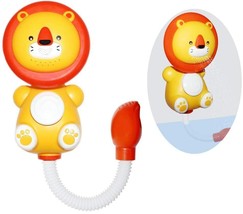 Baby Shower Head,Bath Toys ,Children&#39;s Fun Shower Head Yellow Electric Lion Bath - £20.84 GBP