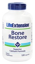 MAKE OFFER! 5 Pack Life Extension Bone Restore D3 Calcium Magnesium 120 caps image 2