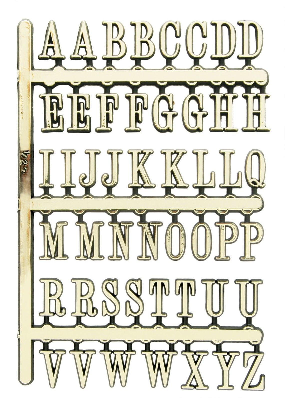 1&quot; Gold Alphabet Decal Set  - Stick On - NAL-01 - $2.25