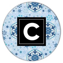 Whimsical Snowflakes : Gift Coaster Winter Decor Christmas New Year Pattern Mand - £4.01 GBP