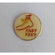 Vintage Fast Feet Ronald McDonald&#39;s Shoe McDonald&#39;s Employee Hat Pin - $10.19