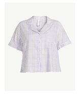 Joyspun Women&#39;s Woven Notch Collar Pajama Top Lavender Size Small S (4-6) - $18.62 CAD