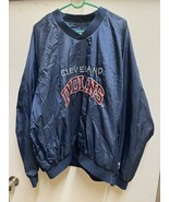 VTG REEBOK CLEVELAND INDIANS PULLOVER BASEBALL JACKET MEN’S XL - $448.16 MXN