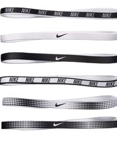 New Nike Printed Women Headbands Assorted 6Pack Black And White Mix - £14.74 GBP