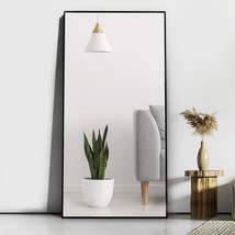 Full Length Mirror 65&quot;  24&quot;, Floor Big Mirror,Standing Mirror, Against Wall For  - £178.02 GBP