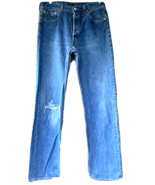 VTG Levis 501xx Jeans Button Fly Mens 34 x 34 Grunge Distressed Rockabil... - £50.81 GBP