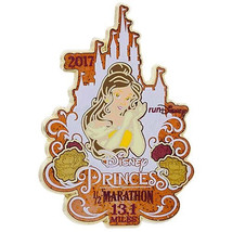 Disney Beauty &amp; the Beast Belle Princess Half Marathon Logo Limited Release pin - £20.57 GBP