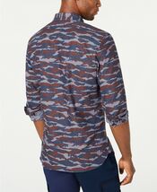 American Rag Men's Camo Grindle Shirt Navy Size 2XL - $17.09