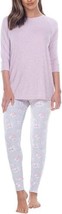 Honeydew Womens Top And Pant Lounge Set 2 Pieces Color Light Purple Size X-Large - £34.91 GBP