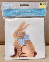 Kids Crafts DIY Cross Stitch Easter Bunny Kit Yarn &amp; Plastic Needle NIB ... - £1.99 GBP
