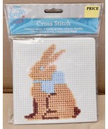 Kids Crafts DIY Cross Stitch Easter Bunny Kit Yarn &amp; Plastic Needle NIB ... - £1.94 GBP