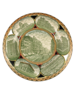 Antique Albert Pick Plate Souvenir of Chicago Multi Color Gorgeous! - €40,89 EUR