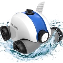 Cordless Robotic Pool Cleaner Automatic Pool Vacuum w 60-90 Min. Up to 861 Sq Ft - £155.17 GBP