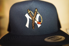 New York Yankees Slingshot, NY, NYC, Bronx, Festival, Embroidered Trucker Hat - £26.75 GBP