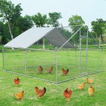 Large Walk In Chicken Coop Run House Shade Cage 13&#39;X13&#39; With Roof Cover ... - £571.46 GBP