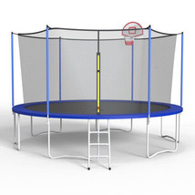 14Ft Trampoline Metal - Blue - £256.92 GBP