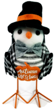 Autumn Blessing Chick With Plastic Coated Chicken Legs Table Decor 7.75&quot;... - $10.39