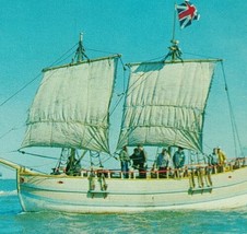 Discovery 20 ton Replica Of Ship Vessel Jamestown Virginia Vintage Postcard - £19.51 GBP