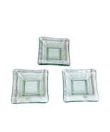 Set of 3 Square Recycled Glass 6”x6” Dishes Made in Spain - £15.73 GBP