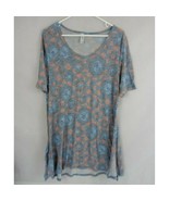 Lularoe Classic T Blue &amp; Orange With African Design Size Medium - $17.62 CAD