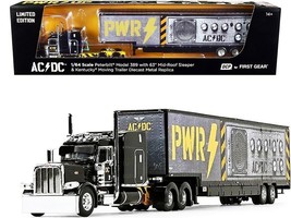 Peterbilt 389 63&quot; Mid-Roof Sleeper Cab with Kentucky Moving Trailer &quot;AC/DC Powe - £126.19 GBP