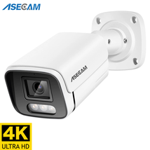4K 8MP IP Camera Audio Outdoor POE H.265  4MP Color Night Vision Security Camera - £30.80 GBP+