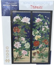 POMEGRANATE ARTPIECE PUZZLE PEONIES BY KANO YOSHINOBU 1000 pieces  NEW - $19.62