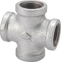 NEW LOT (10) 1/2&quot; GALVANIZED PIPE THREAD THREADED 4 WAY CROSS FITTIINGS ... - £47.44 GBP