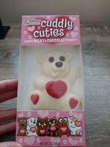 Palmer Cuddly Cuties Bear White Chocolate Valentines Day Candy Figure 3 oz - £7.65 GBP