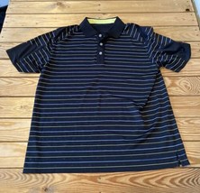Callaway Men’s Stripe Polo Golf Shirt Size M Black AR - £14.04 GBP