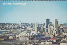 ZAYIX Postcard Seattle Washington Cityscape King County Domed Stadium 08... - £2.79 GBP