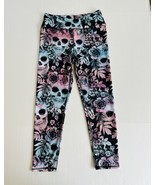 Evolution n Creation Sz M Skull Print Multi Color Crop Leggings Stretch ... - $383.49 MXN