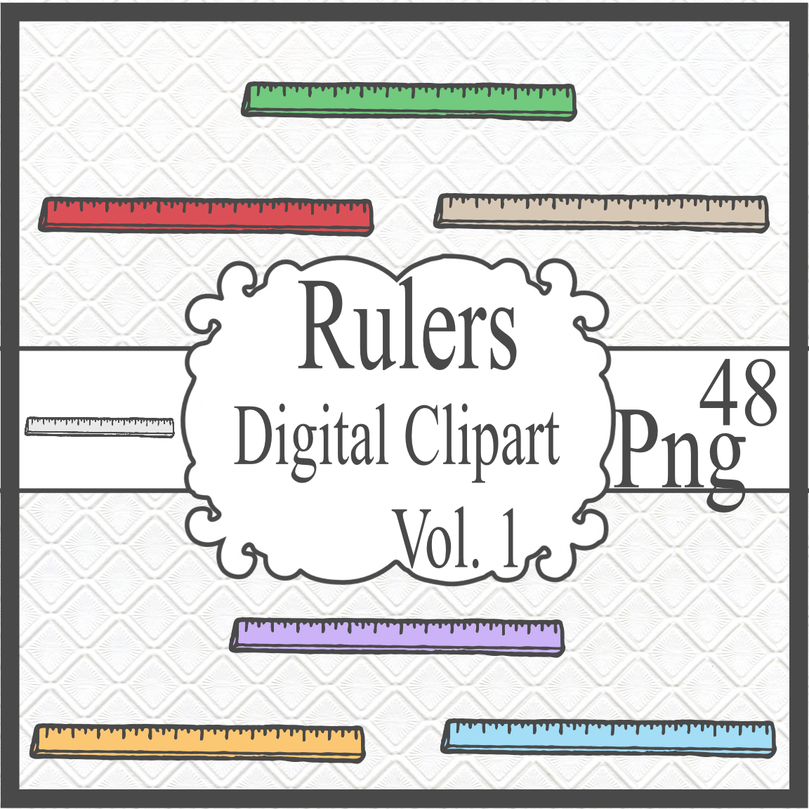 Rulers Digital Clipart Vol. 1 - $5.00