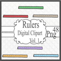 Rulers Digital Clipart Vol. 1 - $93.95 MXN
