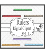 Rulers Digital Clipart Vol. 1 - $37.50 MXN